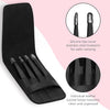 FACEMADE 4 Pcs Tweezers Set,Stainless Steel Hair Removal Makeup Tool,Gift,Black